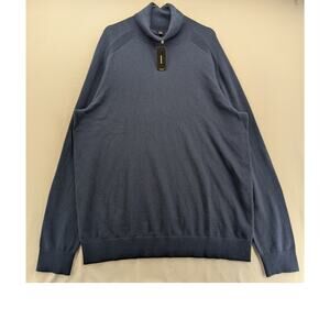 NWT Express Turtleneck Merino Wool Sweater in Navy size XL TALL